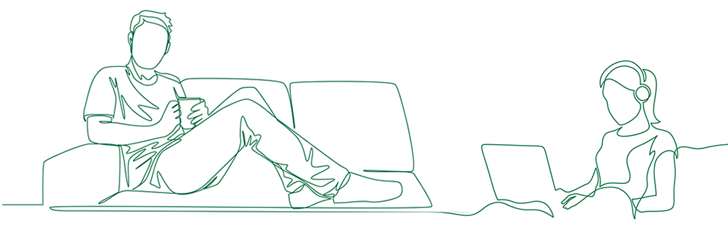 Illustration av ungdomar