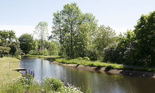 Vy över kanal